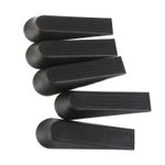 product_image_name-Generic-5pcs Door Stop Stopper Wedge Jam Block Holder Cather Black Suitable for Home Office-7