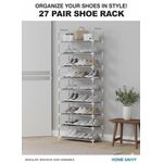 27 Pair Multi-Layer Shoe Rack Organizer – Space Saving Shoe Storage Shelf for Bedroom, Closet & Entryway