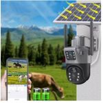 Solar Powered Dual Lens PTZ CCTV Camera V380