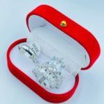  Authentic Non Rusting Couples Wedding/Engagement Silver Rings with a free gift