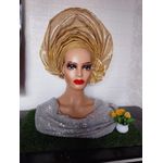 Gold Colour Auto Gele 