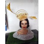 Fashion Gold Colour Fascinator