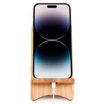 Generic Bamboo Detachable Phone Stand - Wood - image 2