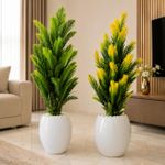Generic   Decorative Vase With Artificial Flower And Stones - image 2