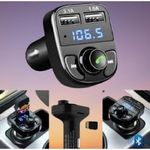 Generic X8 Multifunction Wireless Bluetooth Car Mp3 Player With Digital Display Quick Smart Charger & Allow You Make And Receive Calls - image 3