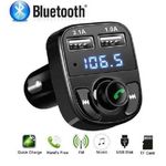 Generic X8 Multifunction Wireless Bluetooth Car Mp3 Player With Digital Display Quick Smart Charger & Allow You Make And Receive Calls - image 5