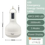product_image_name-Kami- Rechargeable Light Bulb,LED Emergency Energy-Saving Lamp,6000mAh,48W,Up to 8h of Runtime,Hook Bulb,Market Stall Light,Church Bulb-2
