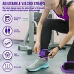 Generic 2pc Strap Cable Hine Resistance Band Adjustable Comfortable Ankle Cuff Glutes Kickbacks, Leg - image 4