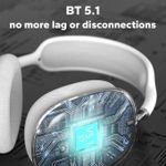 product_image_name-Generic-P9 Bluetooth Noise Cancelling Headphones - Silver/White-5
