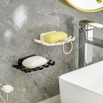 Generic 2 PCS No-drill storage rack, soap dish, bathroom storage box, wall shelf, Soap Dishes - image 5