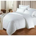 Super White lines Duvet,Bedsheet With 4 Pillow Cases