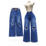 Stock blue ripped baggy jeans 