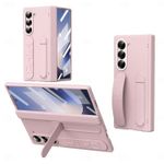 Samsung galaxy z fold 6 case with kickstand and also comes with a front screen protector 