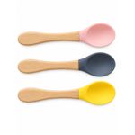 3 pcs Kids silicon spoon 
