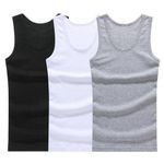 Yomitex 3 IN 1 Mens Singlet- White