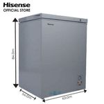 Hisense (Hisense)142 Litres Chest Freezer With Power Indicator Function (180SH) - Silver + One Year Warranty.