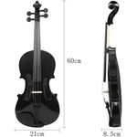 Creed 4/4 Acoustic Violin (BLACK) - image 2