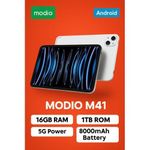 product_image_name-Modio-M41 5G Android Tablet, 10-Inch HD IPS Display, 16GB RAM, 1TB ROM, 8000mAh Battery, Dual Nano-SIM, Keyboard, Mouse-2