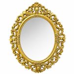 Generic Gold Plated Vanity Wall Mounted Make-up Mirror