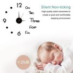 GALUIN 3D Wall Clock Mirror Wall Stickers Creative DIY - image 3