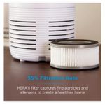 Black + Decker 2-in-1 Air Purifier Desk Fan With UV Light - image 6