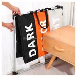 Generic Laundry Hamper Foldable Basket - 3 Section Portable - image 2