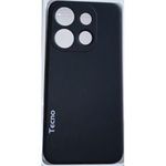 Tecno Pop 7 Silicone Back Case Black
