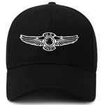 Pilot Wing Designer Baseball/Face Cap - Black