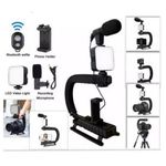 Generic Vlogging Kit Potable Handheld Bracket Gimbal Phone Cameras Stabilizer (No Remote Included)