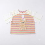  Rainbow Striped Crop Top 