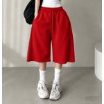 Red summer unisex jort