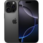 Apple iPhone 16 Pro - 6.3" - 128GB ROM - 8GB RAM - Single Nano Sim - iOS 18 - Black Titanium