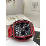 POEDAGAR Dual time rubber watch