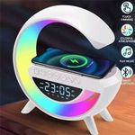 product_image_name-Generic-G600 Wireless Light Charging Table Speaker Color Changing Alarm Clock-1