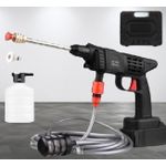 product_image_name-Generic-High Pressure Washer With 2 Rechargeable 48V Batteries, Cordless High Pressure Washer Gun Multi Cleaning Works Like Car & Bike Washing, Gardening & Home Cleaning Works Such  Floor,  Tiles,window Glass & Nets And Fence Cleaning With Hard Carry Case-4