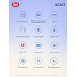 itel 5363 2000 Mah Battery 13 inch screen  Type-C Durable Metal Design Bright Torch - Black - image 5