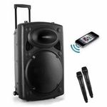 product_image_name-Generic-Portable 12'' Rechargeable Bluetooth Public Address System With Wireless Microphone Radio SD Card USB Speaker-1