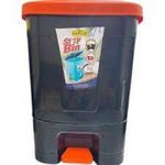 Papilon  Plastic Pedal Bin Step Bin Kitchen Waste Bin ORANGE LID