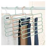 product_image_name-Generic-5pcs Space Saving 5 Layer Non Slip tie & Scarfs multipurpose Hanger-1
