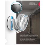 Generic L-R FOLDABLE RECHARGEABLE TABLE FAN WITH LED LIGHT - image 2