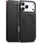 Generic Leather flip wireless magnetic case with wallet slot for iPhone 17/ 18 pro max - image 2