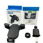 Generic Phone holder for car Air Outlet Clip Stand -Black - image 3