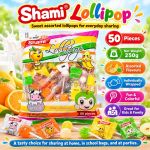Shami Assorted Fruit & Milk Flavour Lollipops, 50 Pieces x 3 Bags - image 2
