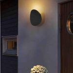 product_image_name-Light-LED OUTDOOR  INDOOR  LIGHTS Wall LIGHT- Wall Bracket BULB Living Room Glow LAMP HOTEL Decoration WATERPROOF LED BLACK -3