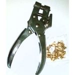 product_image_name-Generic-Pro-Tek Eyelet Grommet Pliers, Steel Hole Punch Eyelet Setter Kit - For Leather, Canvas, All Fabrics, Shoes, Belts, Bags, Crafts -  Free Gold Eyelets/grommets-6