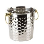 Stainless steel hand hammered 3 litres ice bucket