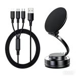 Magnetic Vaccumm Suction Phone Holder，Three in one USB charging data cable