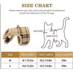 product_image_name-TD-Authentic Air Mesh Harness With Leash Large - Brown Pattern-3