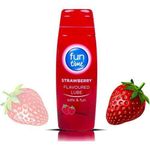 Fun Time Strawberry flavoured Lube - intimate lubricant - Red 75ml