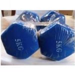 Fitness Vinyl 5kg Dumbbell - 5kg Pair
